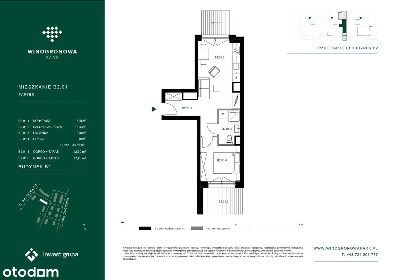 Osiedle Winogronowa Park |mieszkanie 2-pok. |B2.01 - Pełny obrazek: 2/8