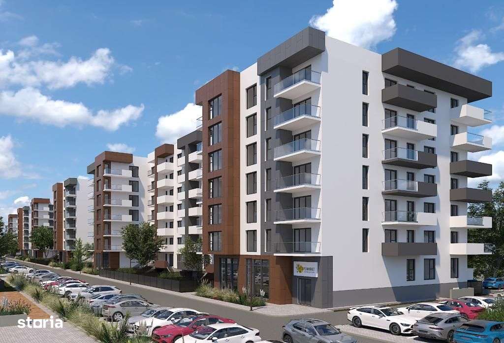 Metrou Berceni 300m - 2 camere tip studio - piscina, parc, AC - Imagine principală: 2/6