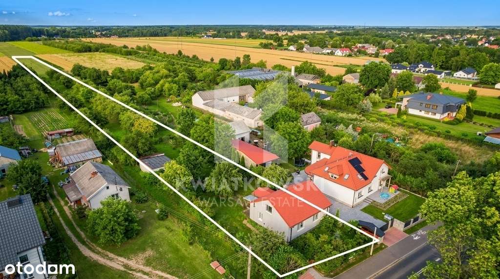 Działka 7200 m² z domem/ sadem,potencjał inwestycy