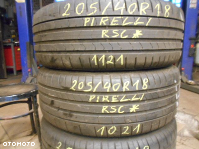 Opony 205/40r18 pirelli p zero tm rsc * 5,8mm lato komplet - 3