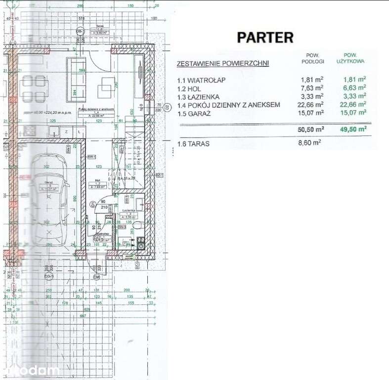 ul. Karkonoska/narożny dom z garażem/super cena - Pełny obrazek: 5/7