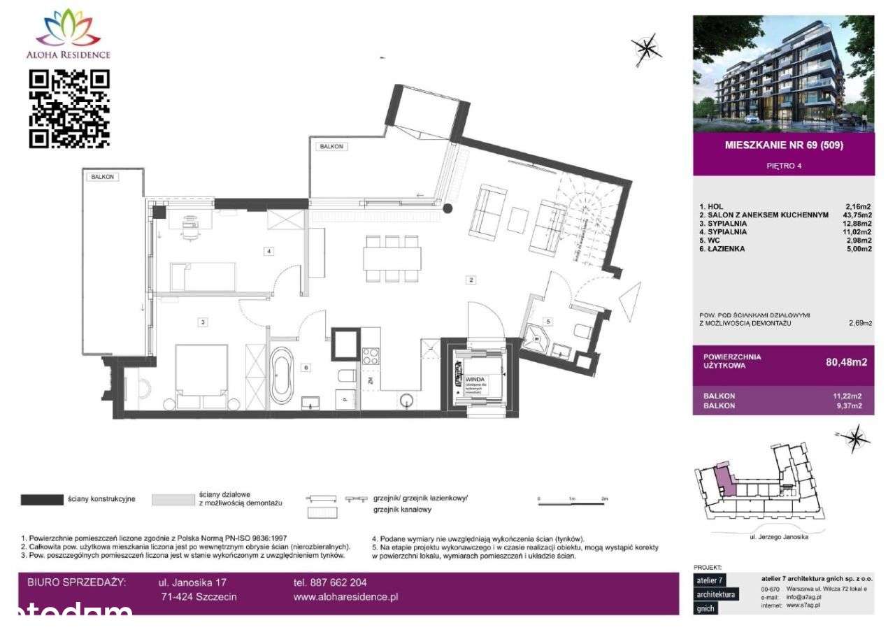 Aloha Residence | nowe mieszkanie nr 509 - Pełny obrazek: 2/20