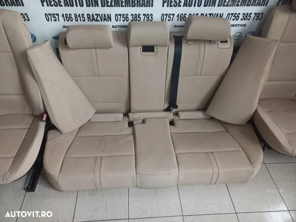 Interior Complet Scaune Bancheta Piele Crem Bmw X3 E83 Volan Stanga Europa - Dezmembrari Arad - 6