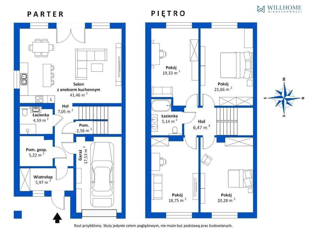 Domy w zabudowie bliźniaczej - Osiedle Wrzosowe-17