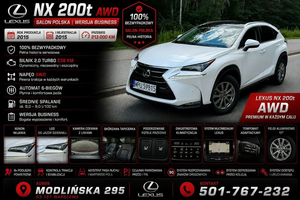 Lexus NX I (2014-2021) 200t AWD Business Edition 2015