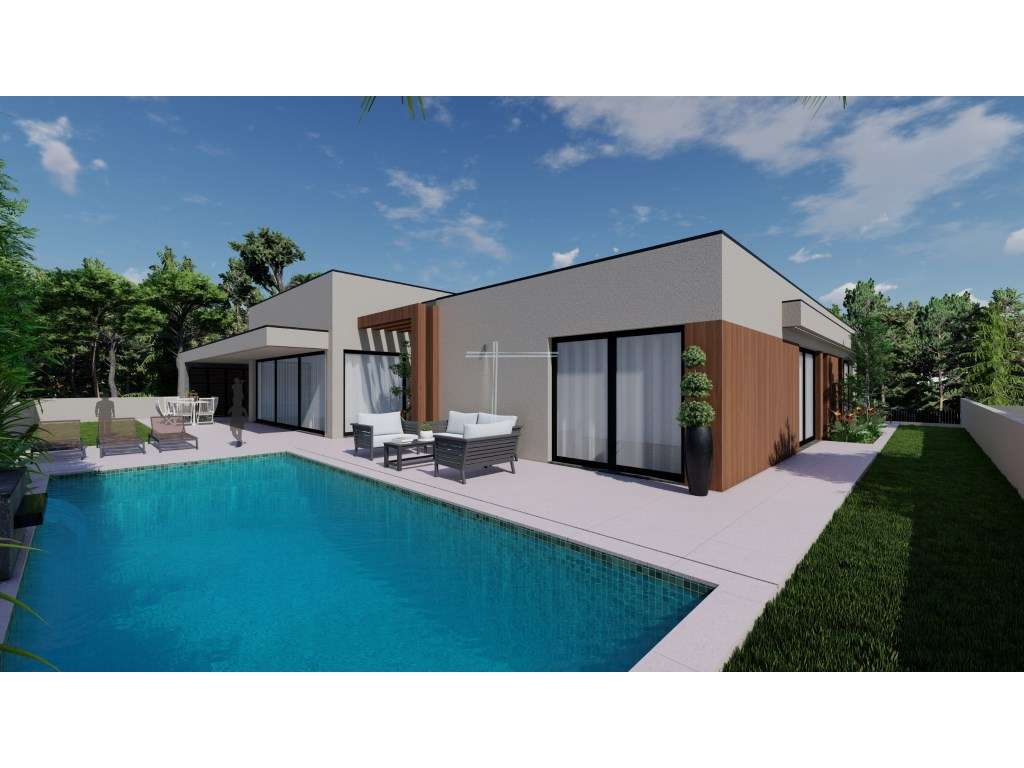 Moradia isolada T4, arquitetura contemporânea com garagem e piscina...-9