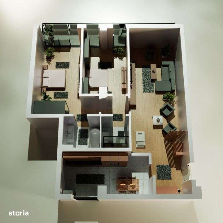 Tomis Nord - Vanzare apartament decomandat cu 3 camere,  bloc nou.-7