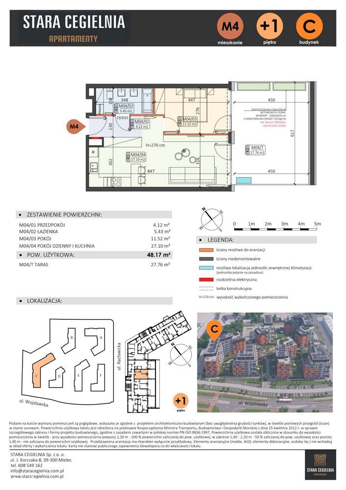 Stara Cegielnia Mielec | mieszkanie 2-pok. | C_M4 - Pełny obrazek: 2/9