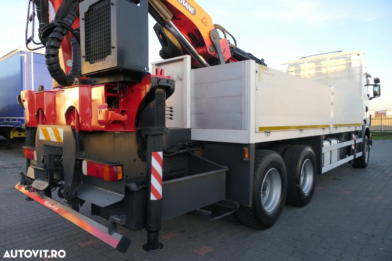 Scania R 480 / 6X4 / BOX - 6,2 M + CRANE PALFINGER PK 40000/ FLY JIB / RADIO COMMANDE / - 18