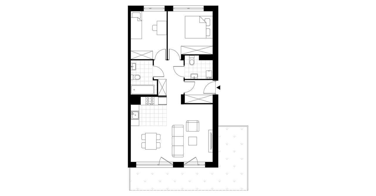 3-pokojowe mieszkanie 62m2 Bezpośrednio - Pełny obrazek: 3/8