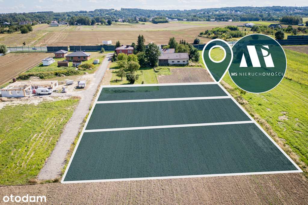 Działki budowlane 15 arów – Dąbrowa k. Rzeszowa - Pełny obrazek: 1/8