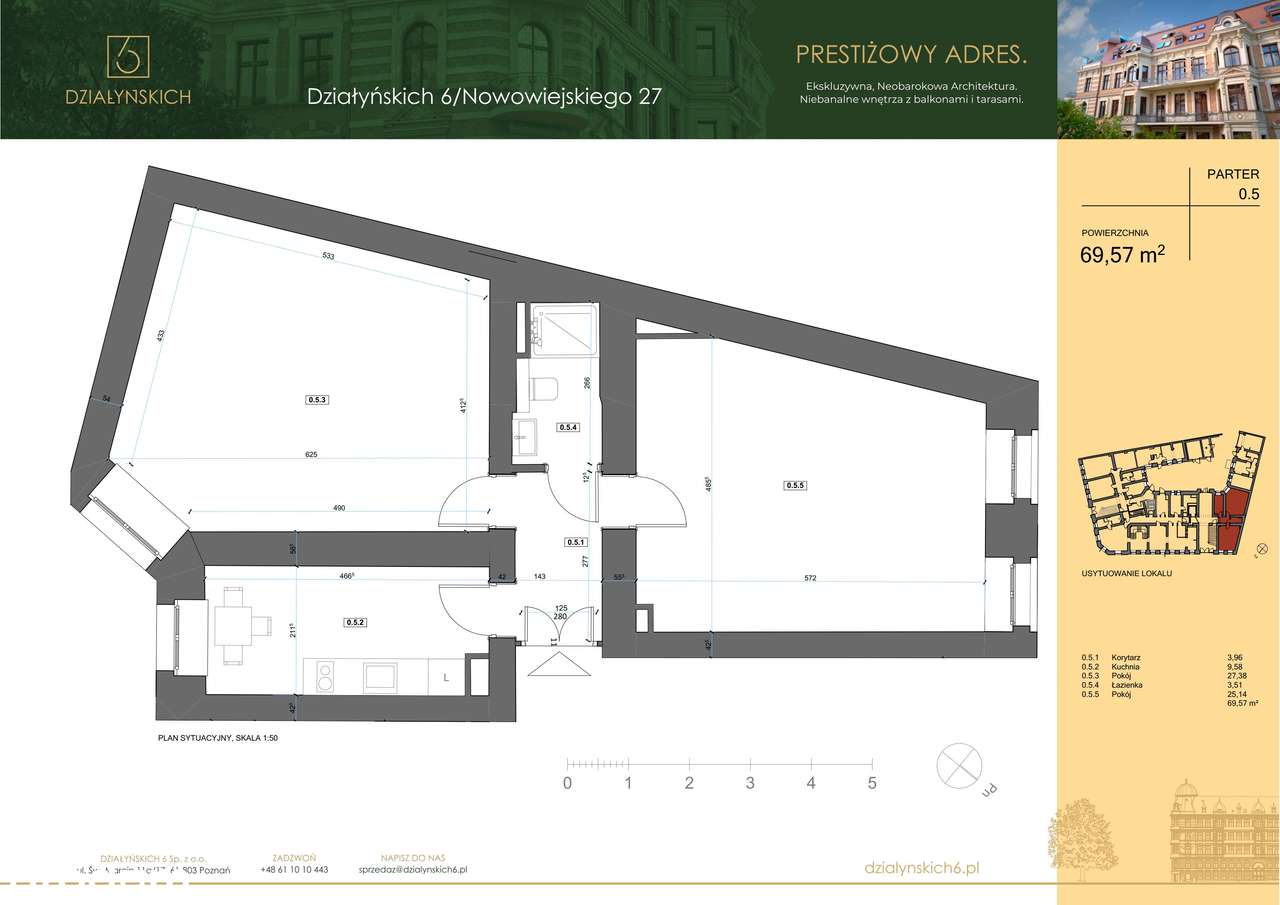 3-pokojowe mieszkanie 69m2 Bez Prowizji - Pełny obrazek: 2/7