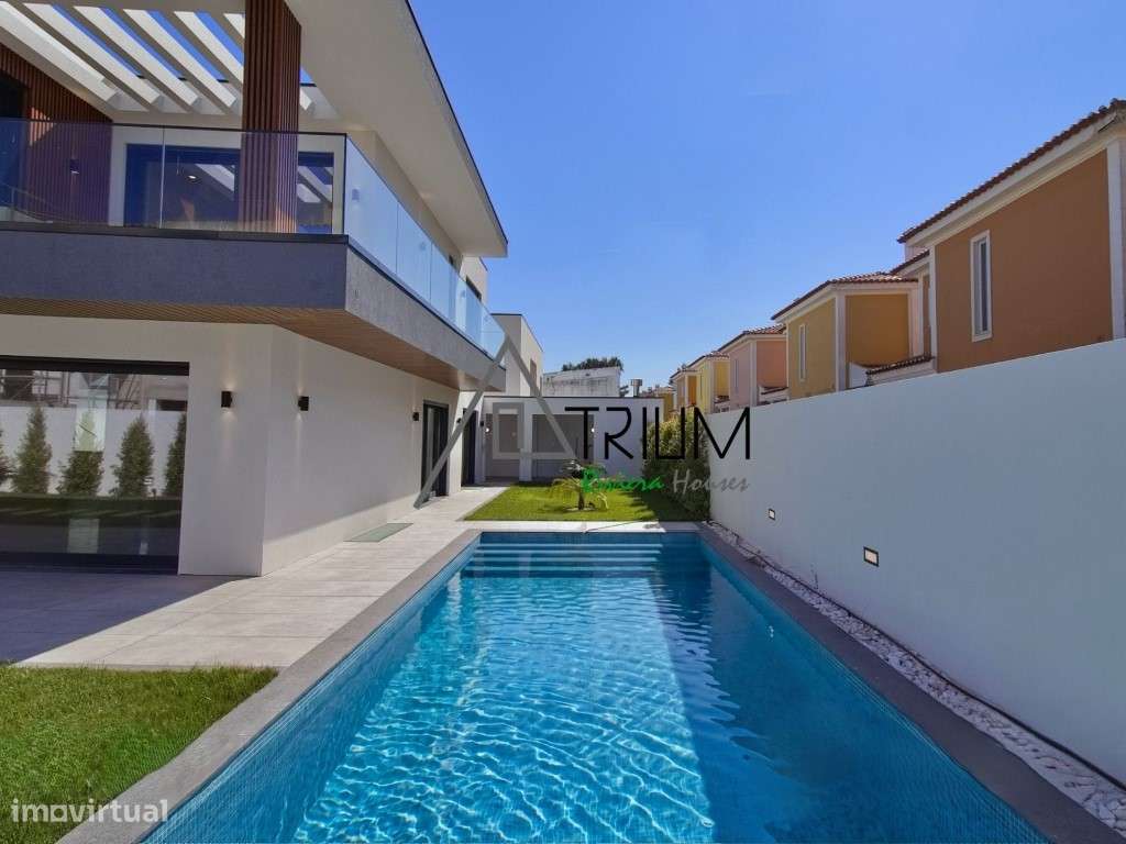 Moradia Contemporânea de Luxo com Piscina Aquecida, Jardim e Cave M...-48