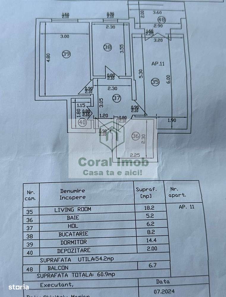 Vanzare Apartament 2 camere decomandate parcare, boxa ,Dobroesti-1