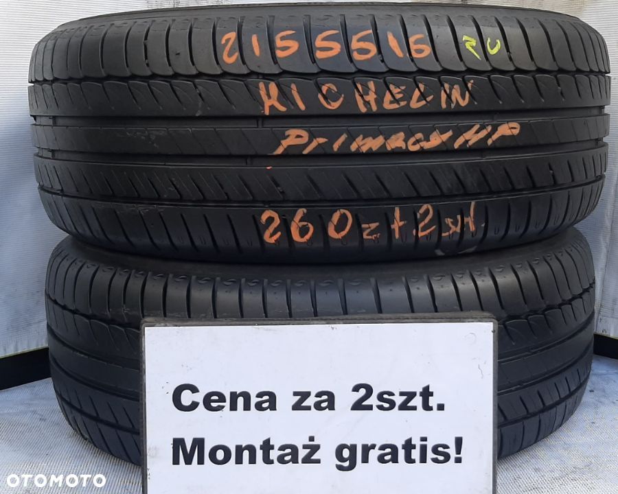 215/55/16 2szt letnie* Michelin najtaniej w Warszawie.Montaż gratis - 1