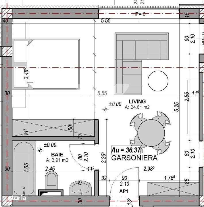 Garsoniera la cheie DaVinci – rate direct la dezvoltator - Imagine principală: 4/5