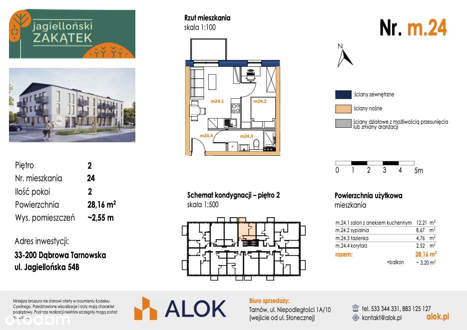 Gotowa kawalerka od zaraz | Dąbrowa Tarnowska | 28m² | 2 pokoje-18