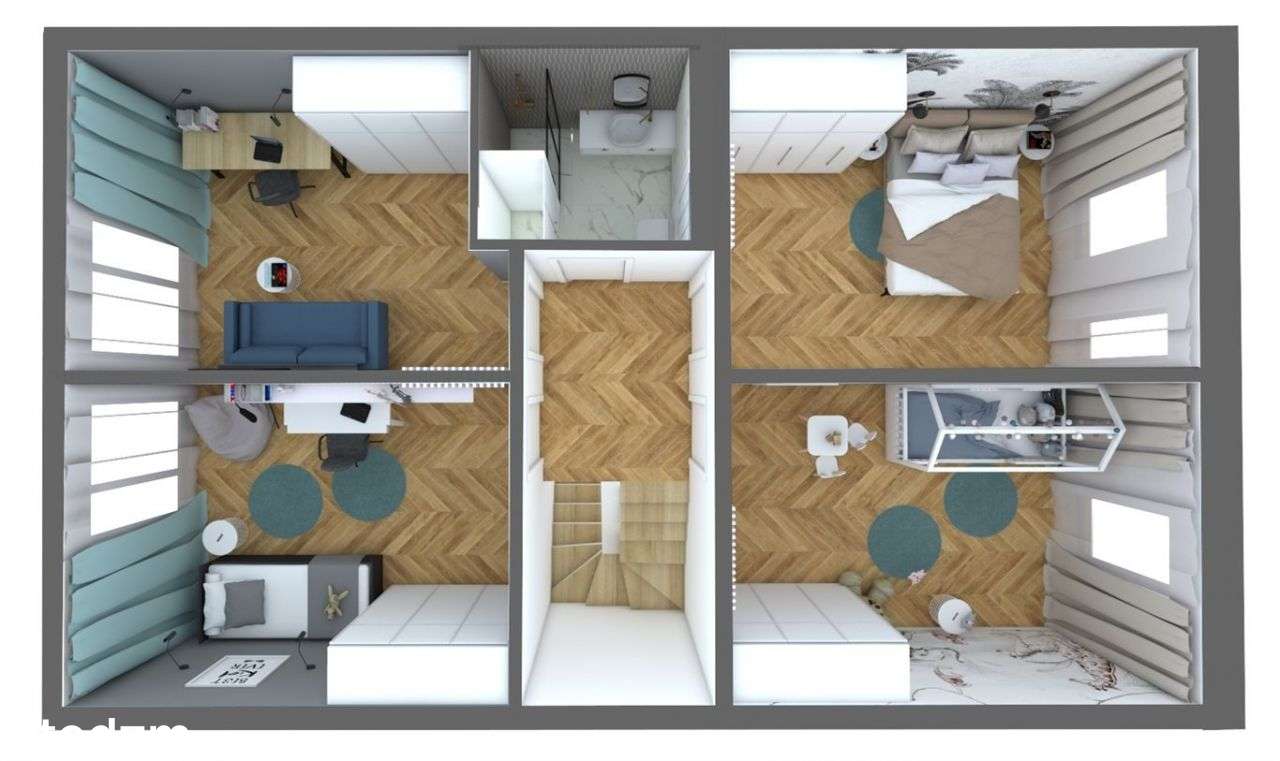 Bliźniak 5 pokoi. Osiedle Piastów. Blisko centrum. - Pełny obrazek: 3/18