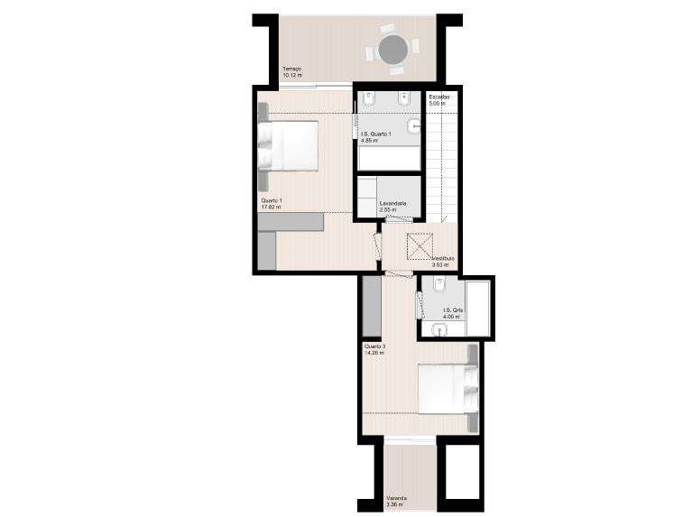 WHITE II junto praias T2 Duplex vistas mar, ótimas áreas BOX 2 carros - Grande imagem: 3/31