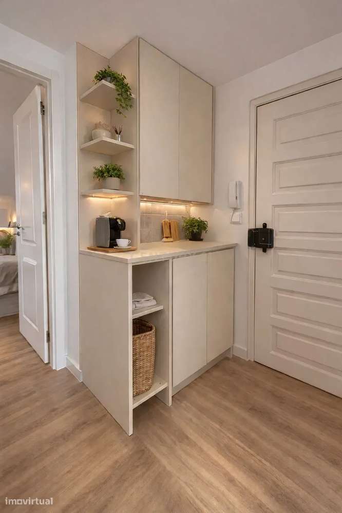 T1 em águas furtadas totalmente remodelado com vista cidade – Lisboa - Grande imagem: 2/10