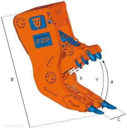 TREVI BENNE F 15 P Impact Booster SZCZĘKA szczęki kruszące bez obrotu - 12