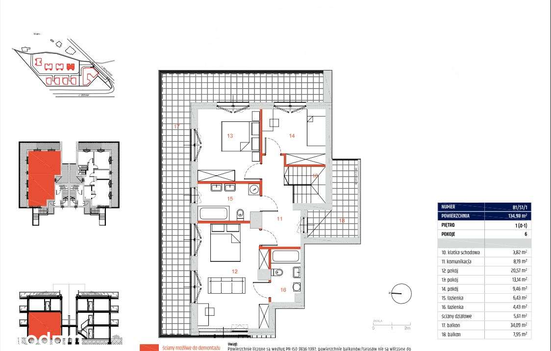 Dwupoziomowy apartament z ogródkiem - Pełny obrazek: 4/6