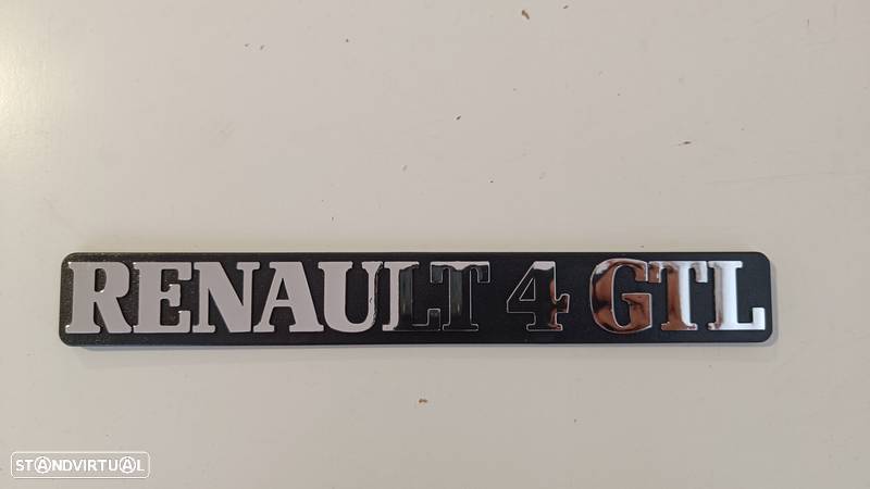 Emblema legenda  símbolo Renault 4L 4 L R4 ( nova) - 1