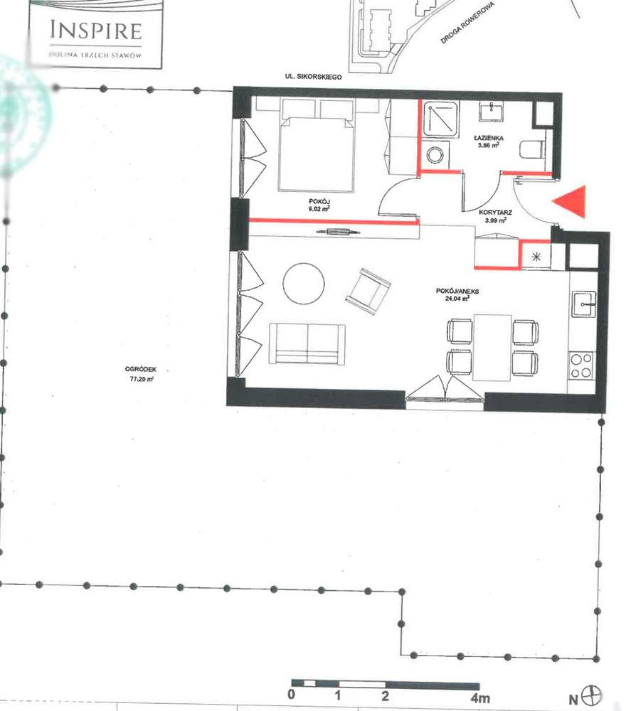 2 pokoje + 77 m² ogródka + Garaż + KL | OKAM Inspire | Top lokalizacja-11