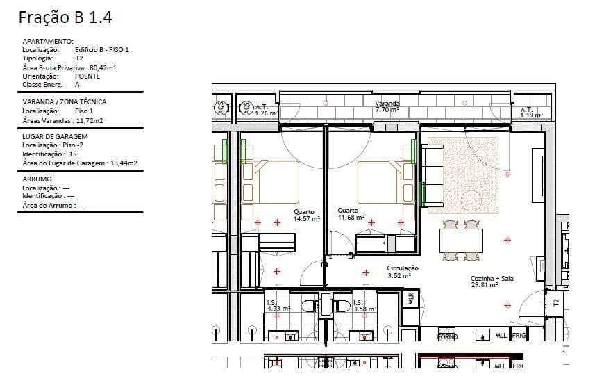 Apartamento T2 | Nova Construção | Varanda | Garagem | Campanhã| Espaç-31