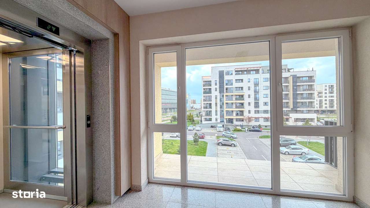 Studio in Kasper Coresi, vedere aleea pietonală,loc de parcare si boxa-9