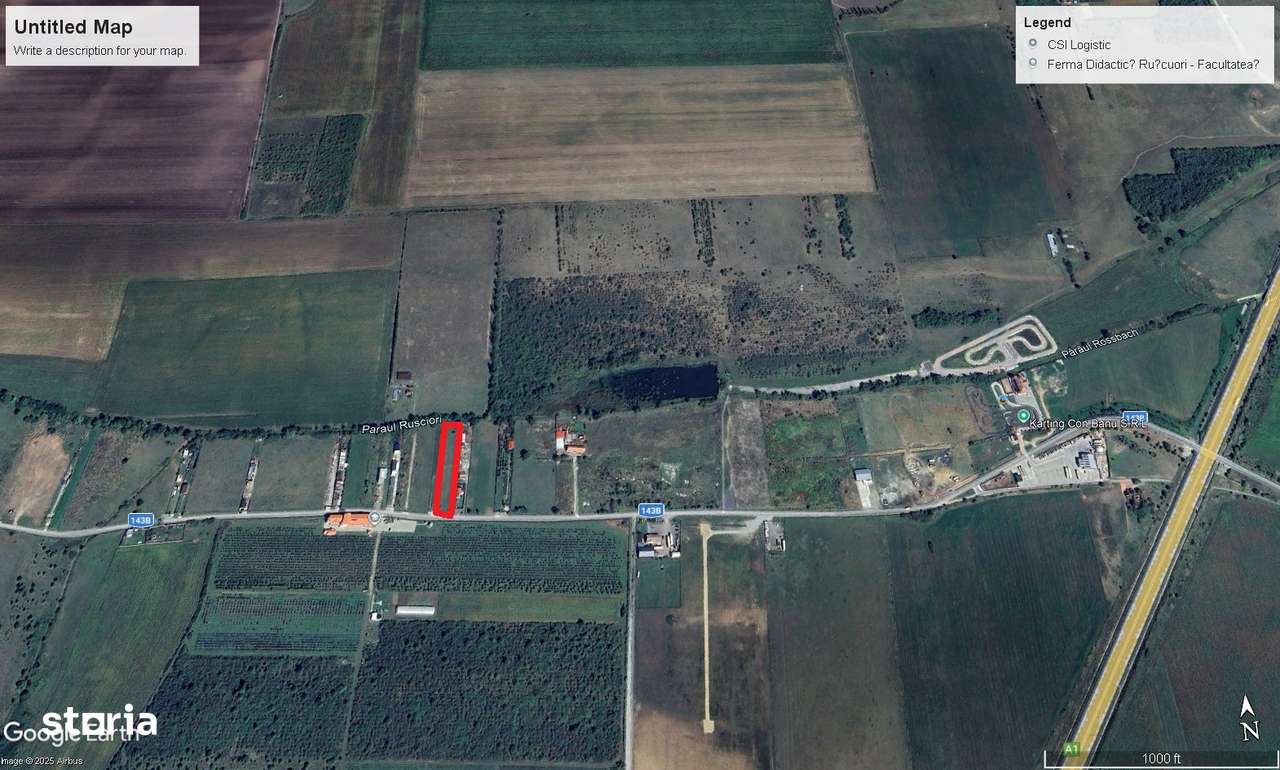 Vand teren intravilan de constructii situat la soseaua Rusciori -Sibiu-1