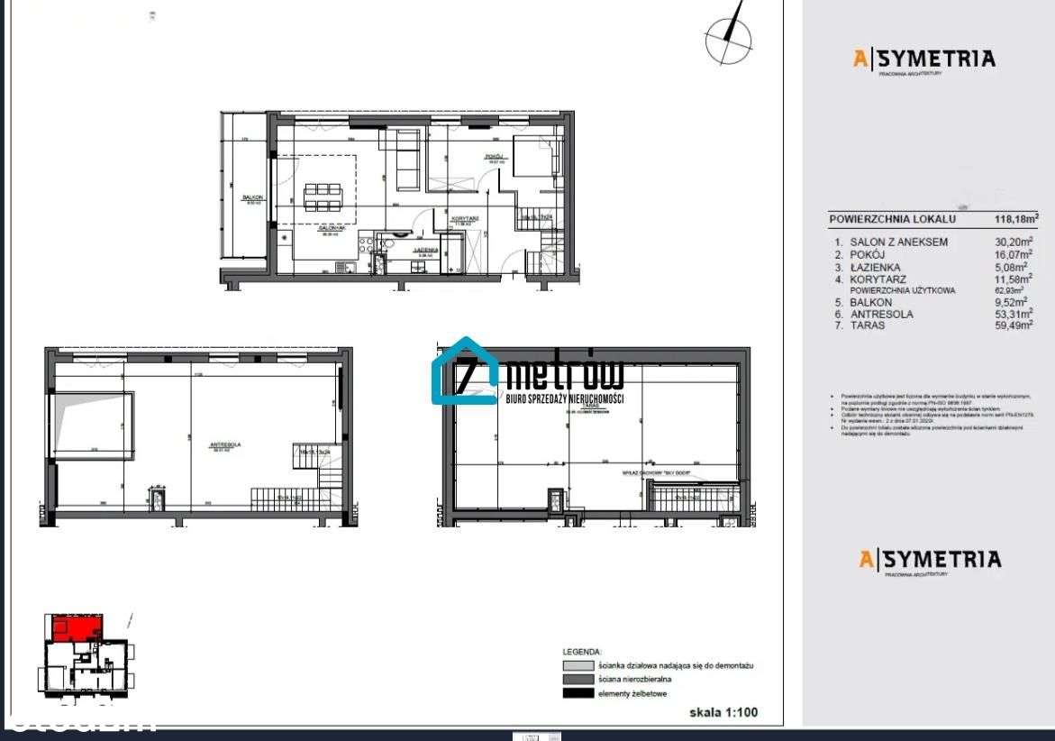 Apartament Prmemium 120 m2, taras na dachu Winnica-1