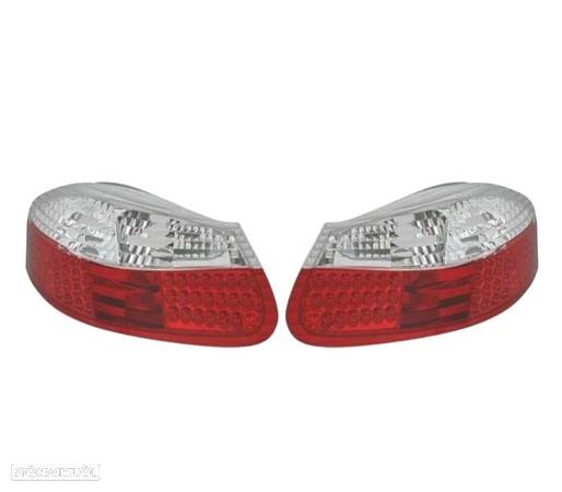 FAROLINS TRASEIROS LED PARA PORSCHE BOXSTER 986 BRANCO VERMELHO - 1