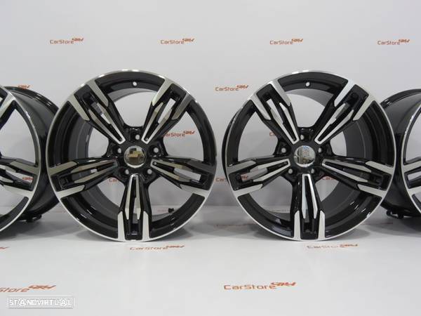 Jantes Look Bmw M6  Style433  20 " 8.5 et 33 + 9.5 et 38  5x120 Pretas e polidas - 2