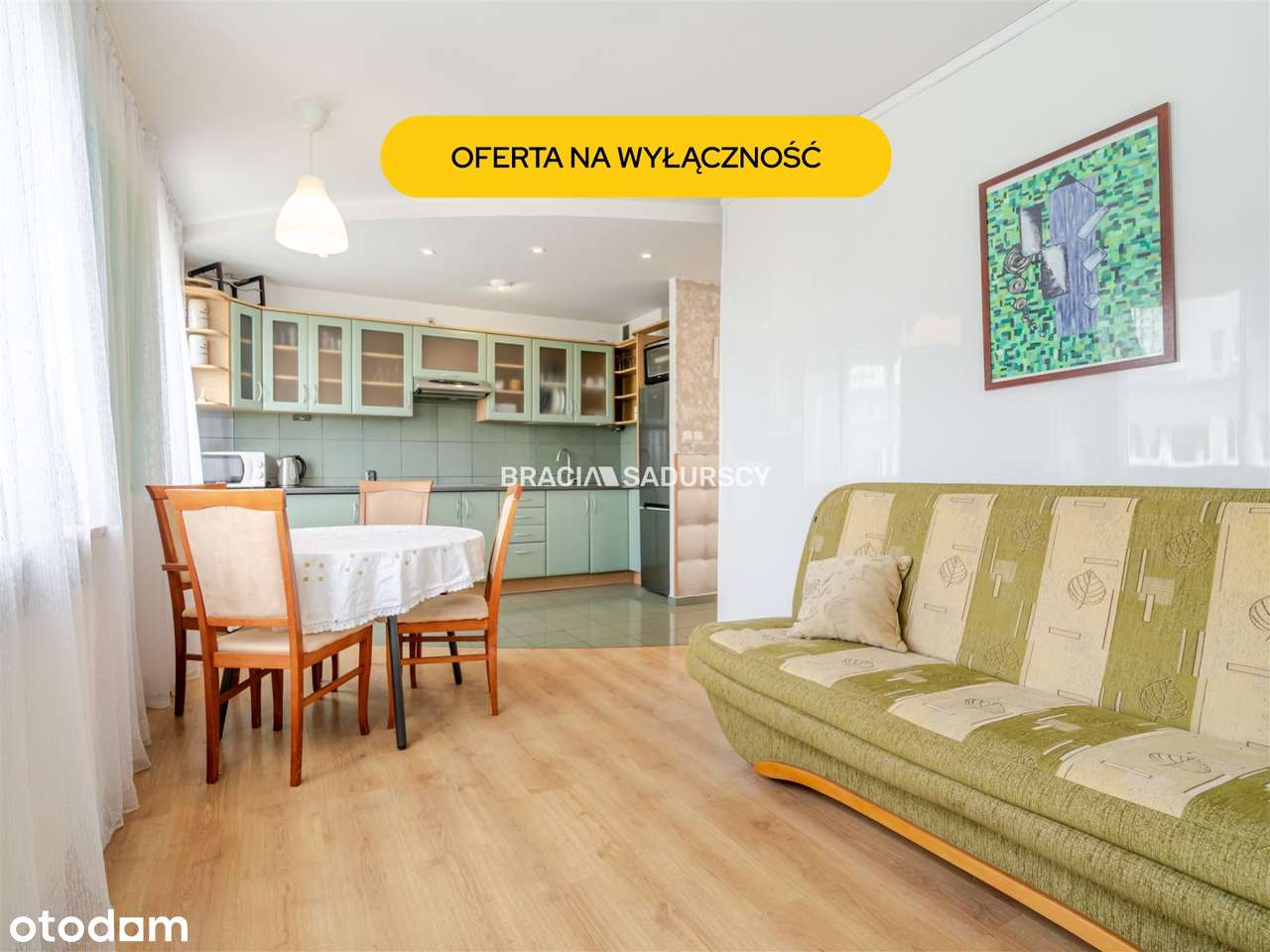 M 50M2 / 3 Pokoje / Balkon / Garaż / Zielono