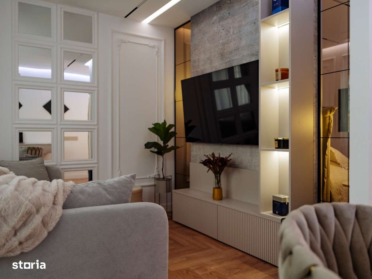 Decebal-garsoniera renovata-3/4-dec, mobilata+utilata lux,135000 €-4