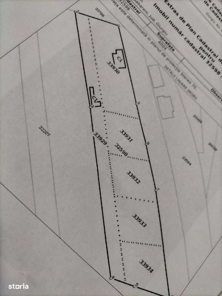 FARA COMISION in Sabareni 4 loturi teren intravilan aproape de asfalt - Imagine principală: 2/3