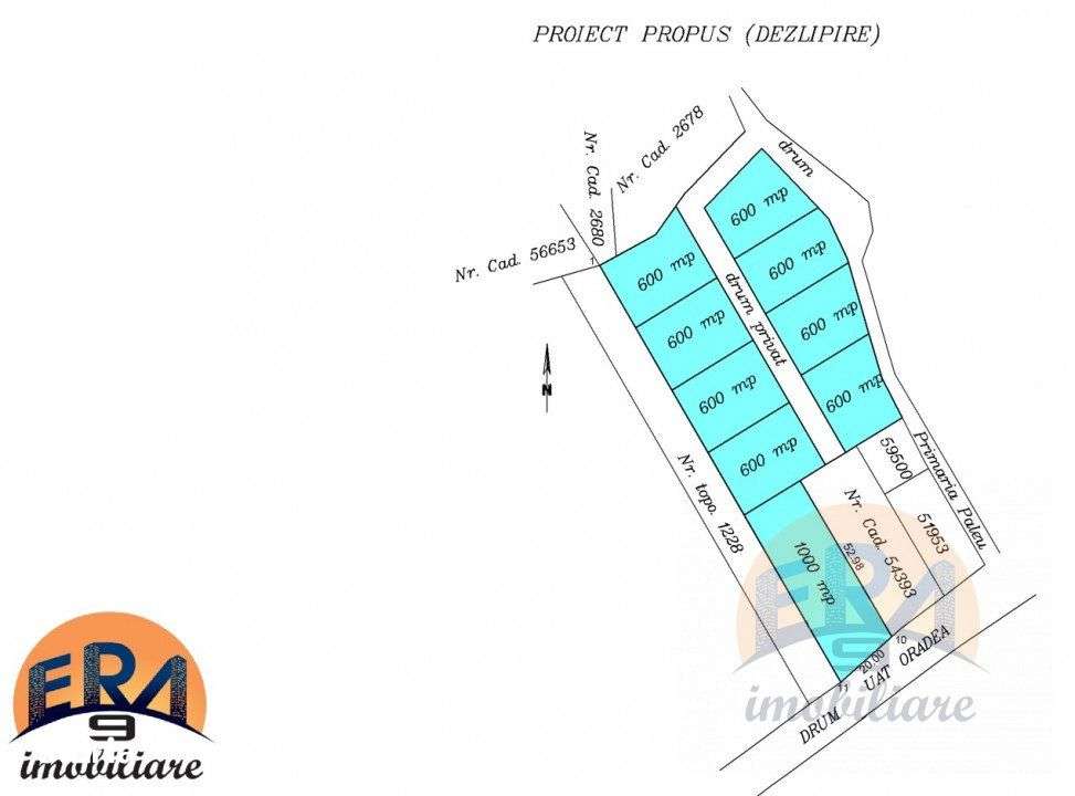 TEREN dublu front Oradea Str.Vantului-Paleu - Imagine principală: 2/9