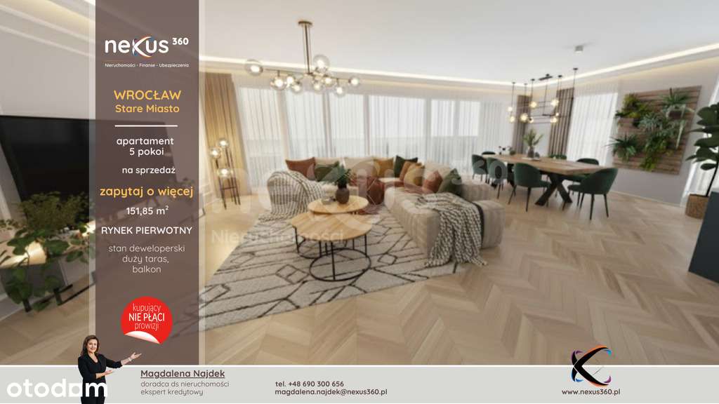 Apartament 5 pokoi, loggia, taras - Pełny obrazek: 1/16