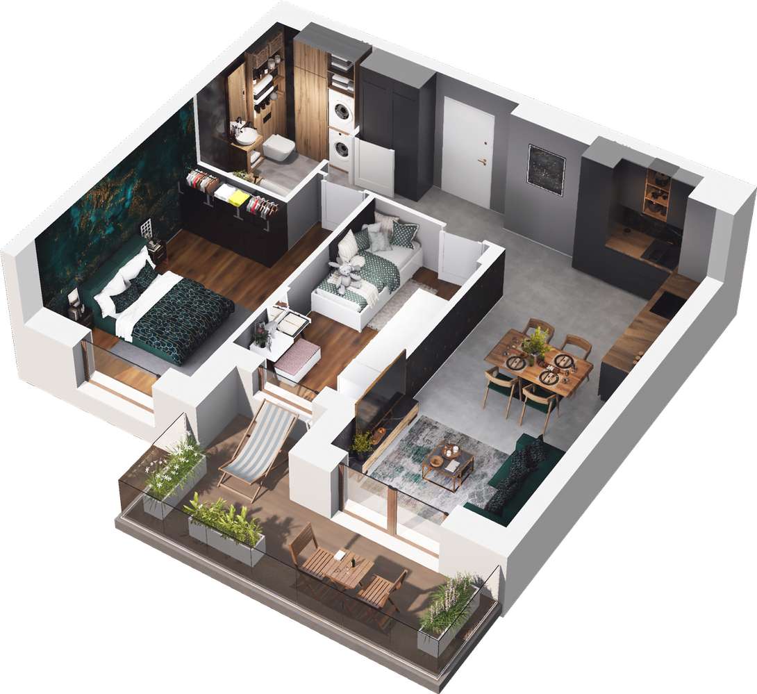 Mahonia Premium | mieszkanie 3-pok. | 22 - Pełny obrazek: 3/8