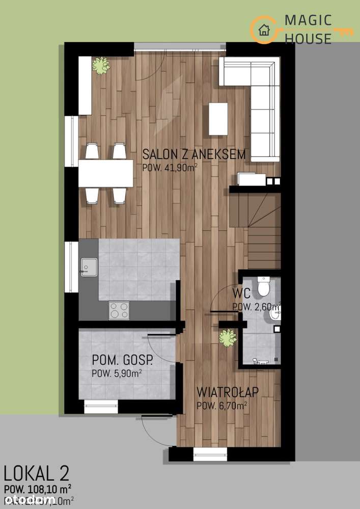 Dom w zabudowie bliźniaczej, Szemud - Pełny obrazek: 4/5