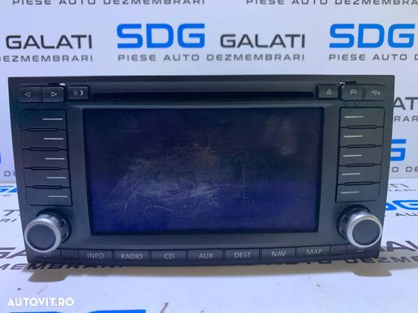 Radio CD DVD Player cu Navigatie Volkswagen Touareg 2002 - 2010 Cod 7L6035177E - 1