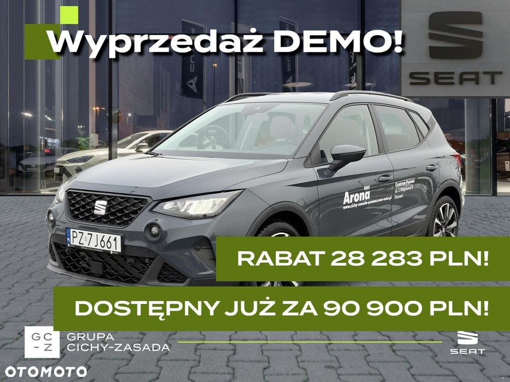 SEAT Arona 1.0 TSI 115 KM 7-biegowa automatyczna - DSG, DEMO od ręki, MEGA RABAT!