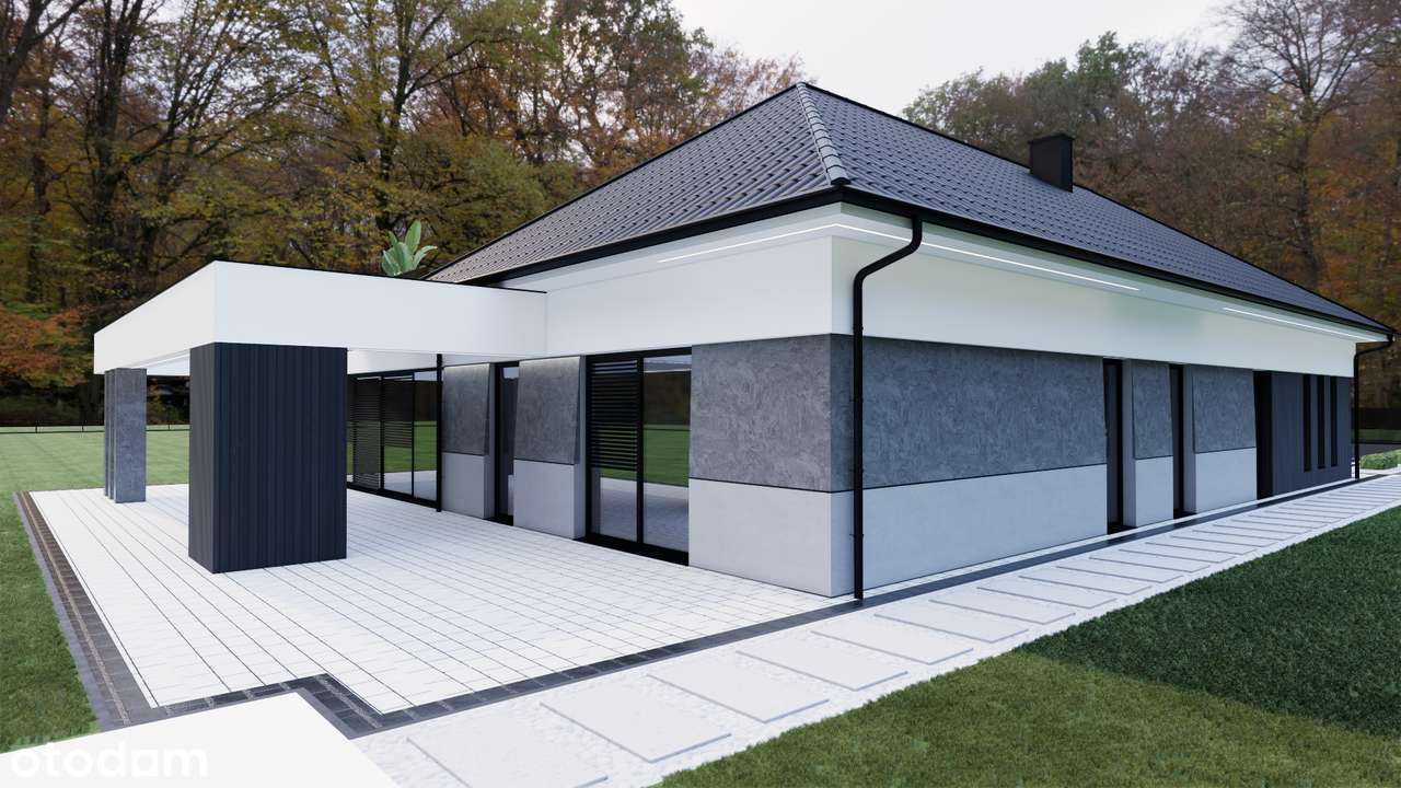 Nowoczesny parterowy dom w cichej okolicy, blisko lasu - Pełny obrazek: 5/8