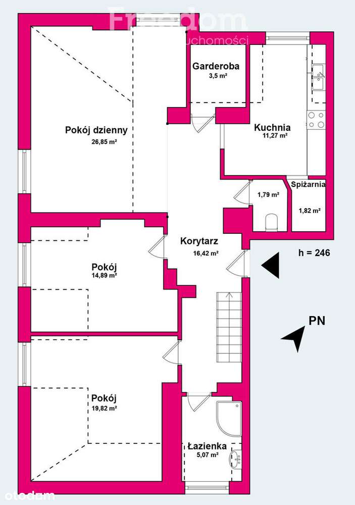 Dwupoziomowe 4 pokoje | Sadyba | 104,4 m2 - Pełny obrazek: 2/20