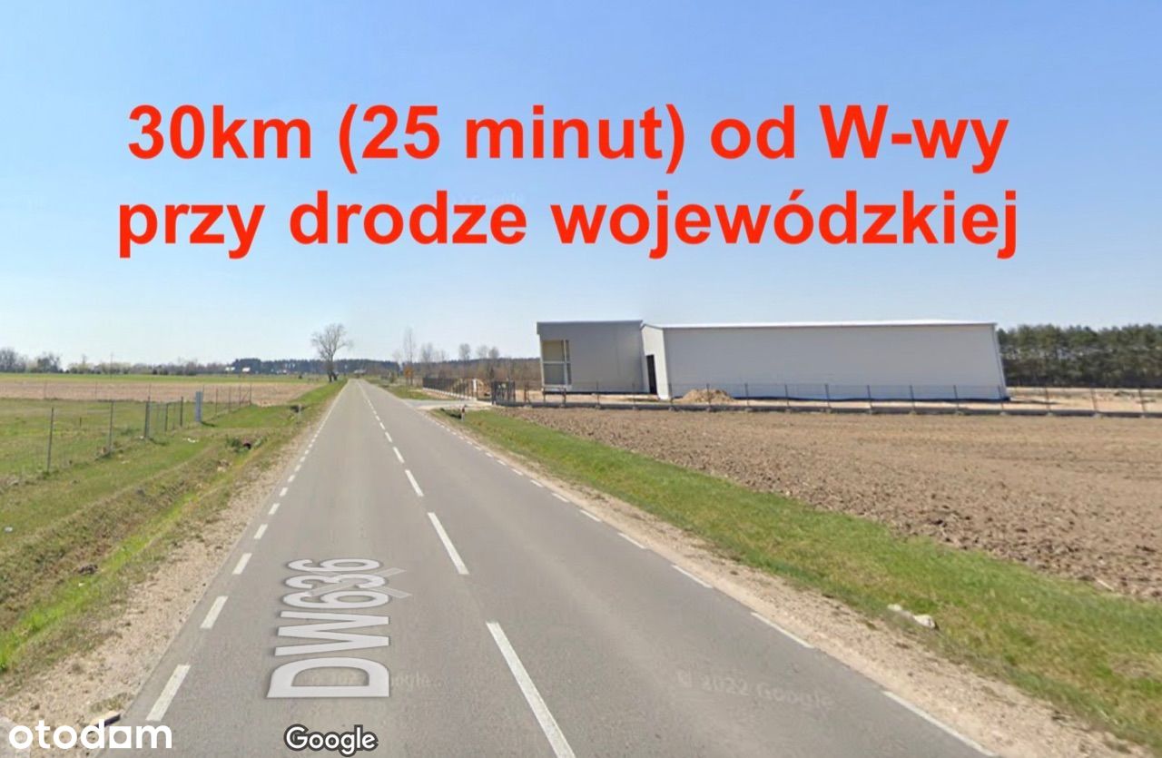 przemysłowa 30km (25 minut) od Warszawy