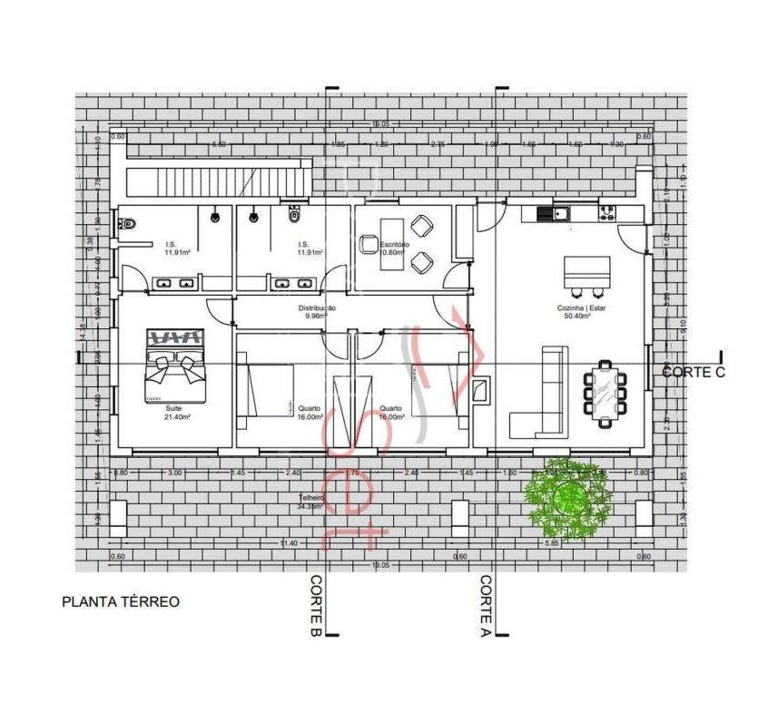 Terreno com projeto aprovado-Vista mar e Lagoa em Santa Maria da Serra-10