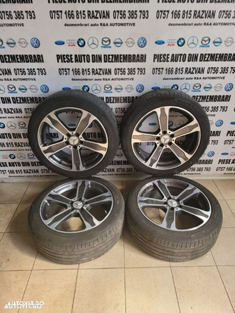 Set Jante Mercedes R19 5x112 Anvelope Continental Vara Dot 2319 235/45R19 Cls Gla Ml Gl E C Class - 2