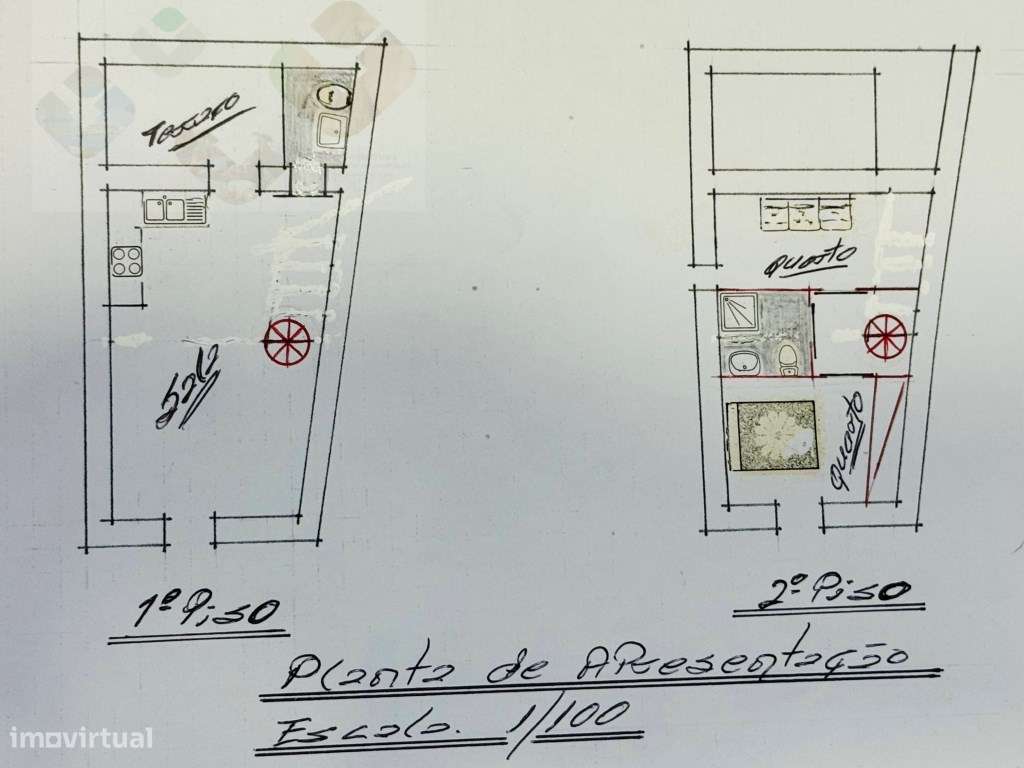Moradia frente Monsanto, Excelente oportunidade, T2, por recuperar!-44