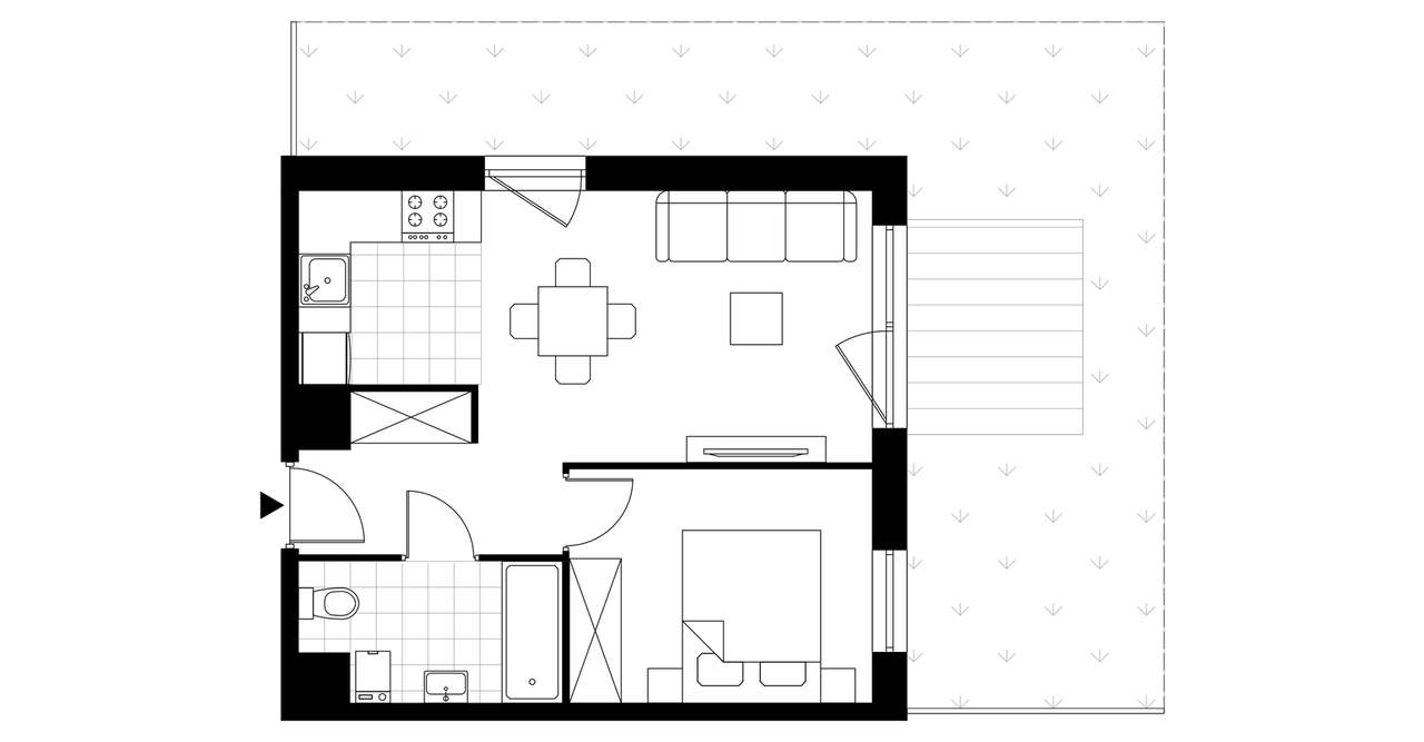 Sedina | apartament 2-pok. | B3.3.3 - Pełny obrazek: 4/9